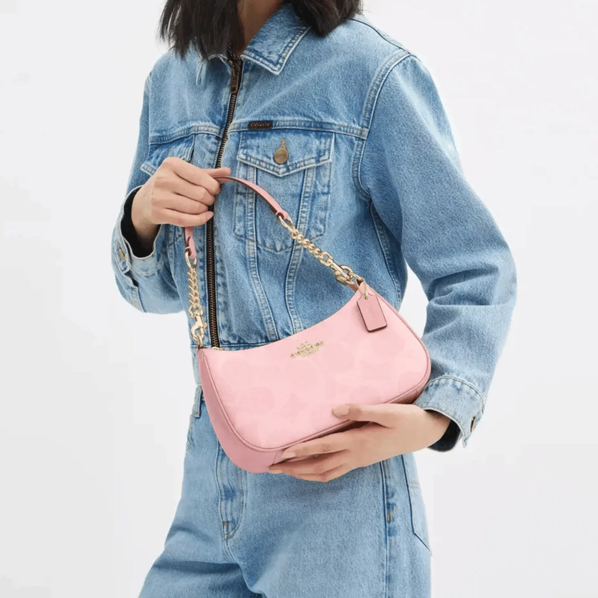 Coach Teri Shoulder Bag CAL51 in Signature Canvas
