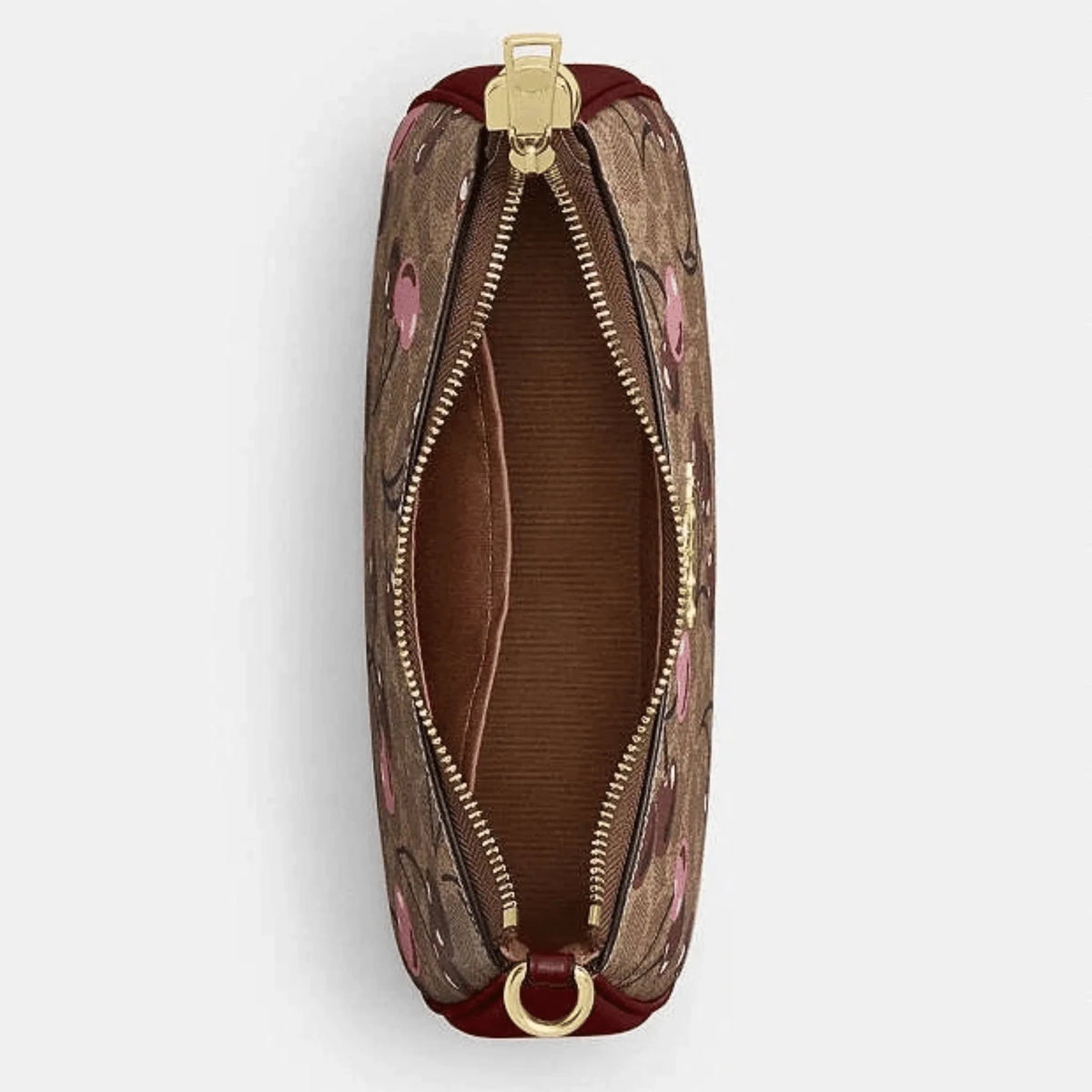 Coach Teri Shoulder Bag CY694 in Signature Canvas with Cherry Print