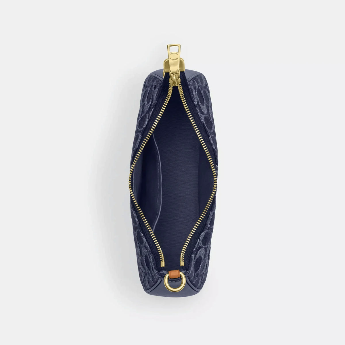 Coach Teri Shoulder Bag in Signature Denim, CAF82, with Vachetta Leather Trim