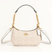 Coach Teri Shoulder Bag in Signature Canvas, CV933, Gold/Sand/Chalk
